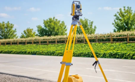 Topcon GM-60 Series next to plants