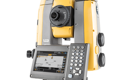 This is a Topcon GT Series robotic total station.